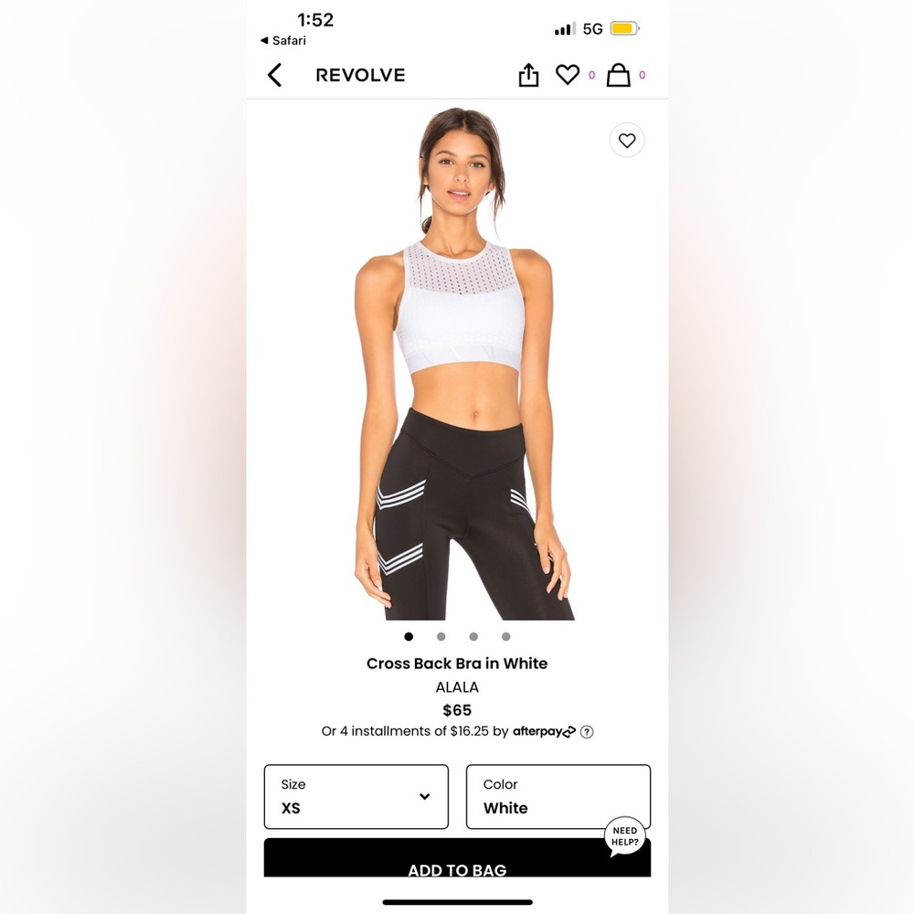 Alala cross back bra